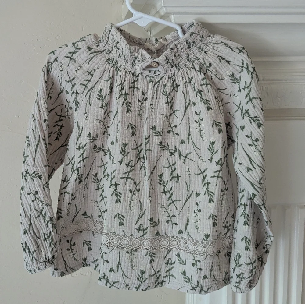 Jessica Simpson | Floral Patterned Kids‎ Muslin Shirt